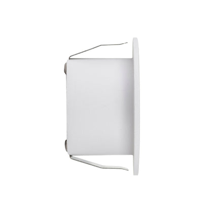 Mini Recessed Round Step Light White Aluminium