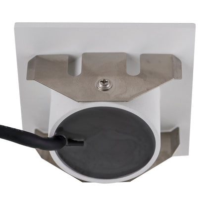Recessed Square Step Light White Aluminium