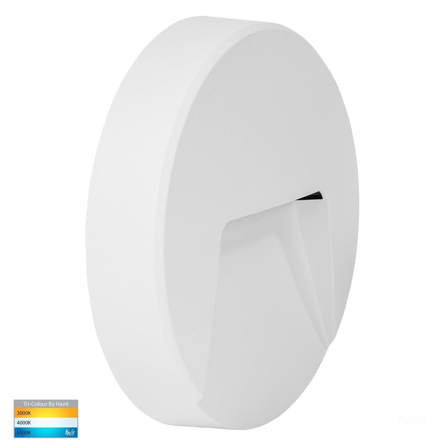 Round White Surface Mounted Pc Step Light
