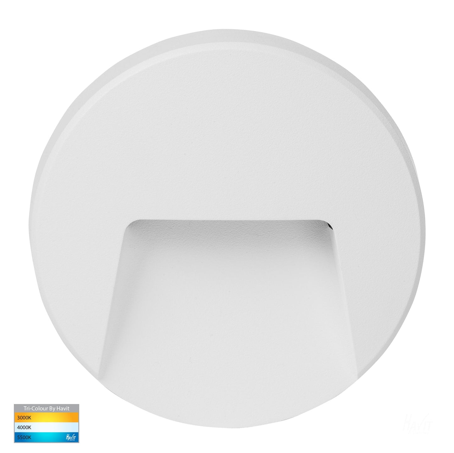 Round White Surface Mounted Pc Step Light