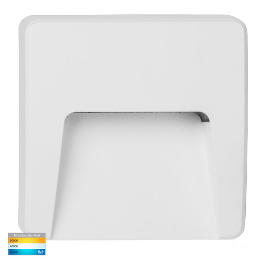 Square White Surface Mounted Pc Step Light