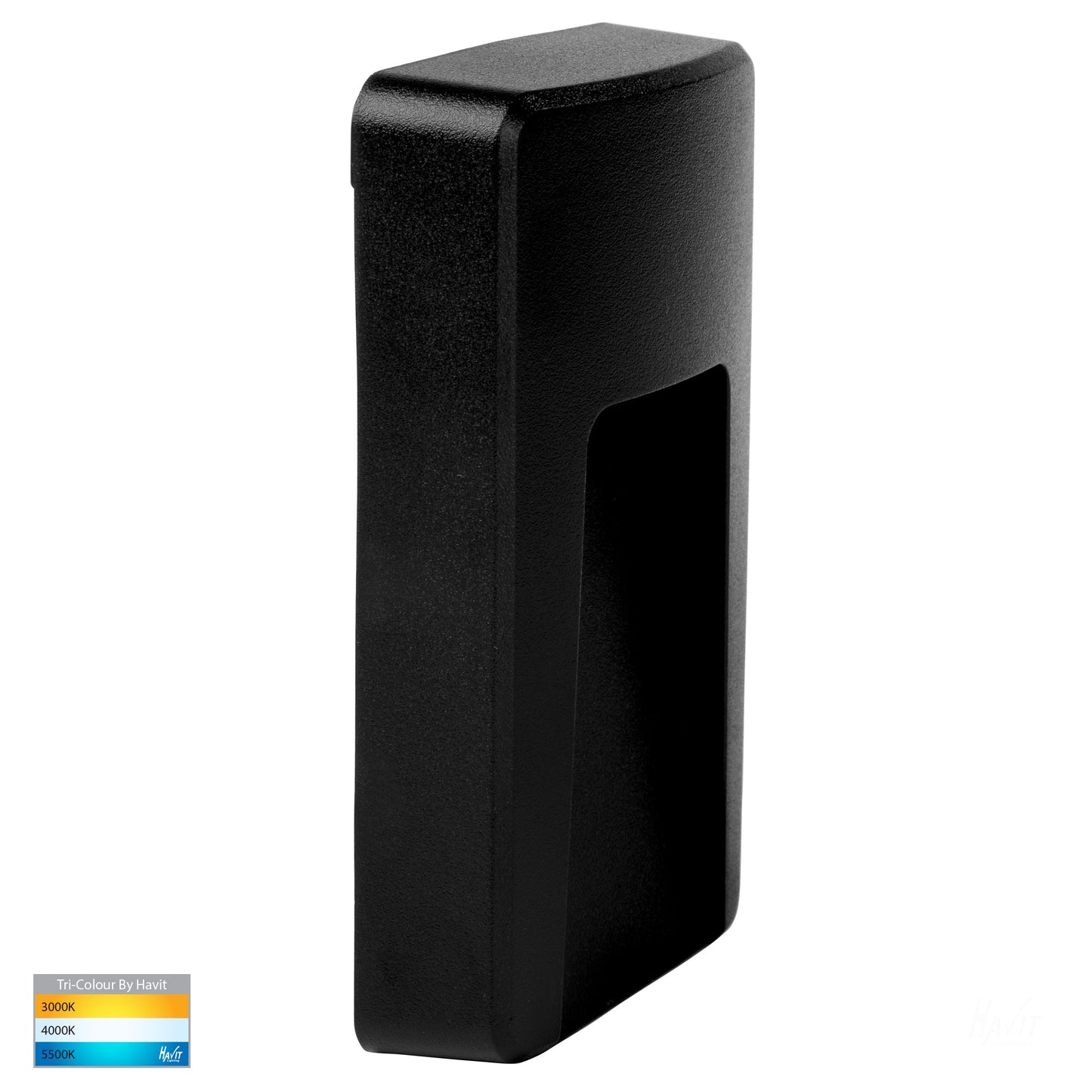 Rectangular Black Surface Mounted Pc Step Light HV3223t-Blk