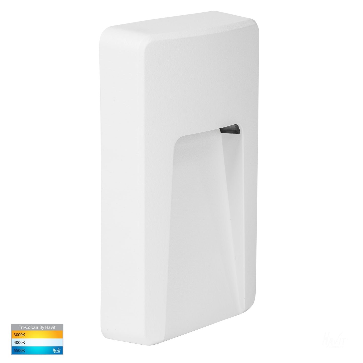 Rectangular White Surface Mounted Pc Step Light HV3223t-Wht