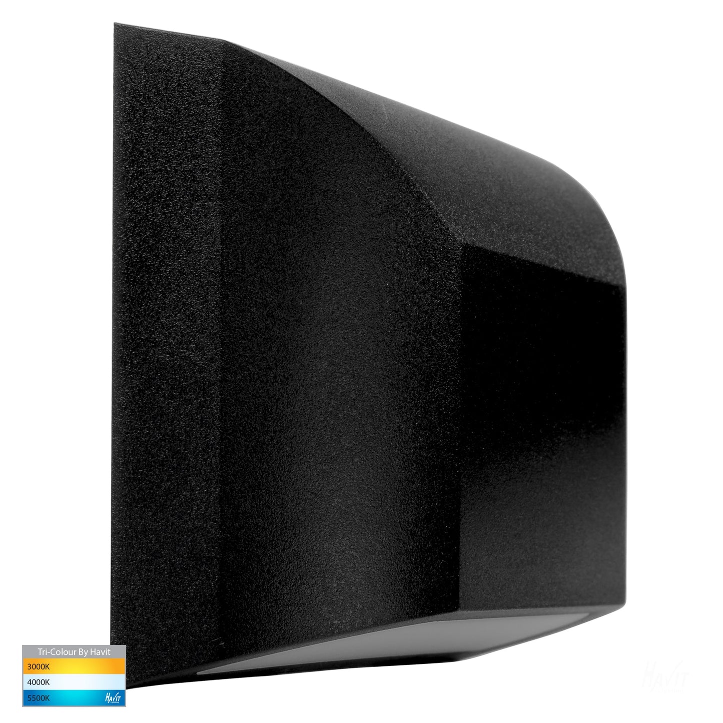 Rectangular Black Surface Mounted Pc Step Light  HV3225t-Blk