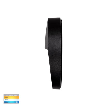 Round Surface Mounted Step Light Black HV3268t-Blk-12v-Rnd