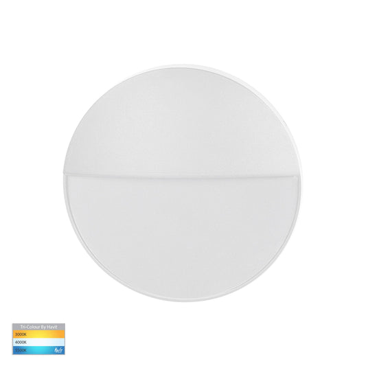 Round Surface Mounted Step Light White  HV3268t-Wht-12v-Rnd