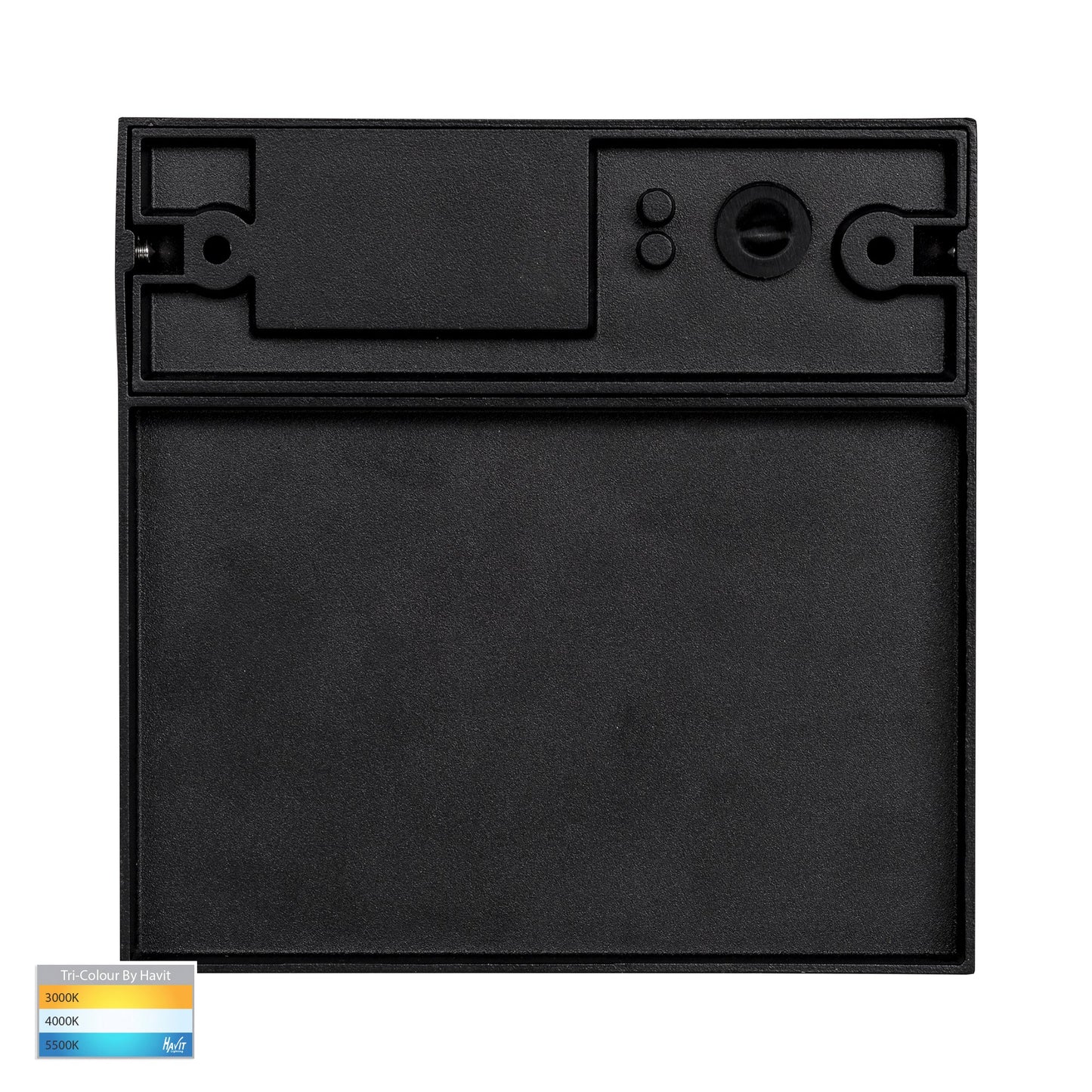 Square Surface Mounted Step Light Black  HV3269t-Blk-12v-Sq