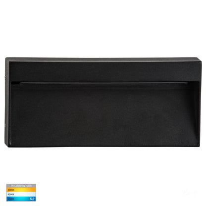 Rectangular Surface Mounted Step Light Black