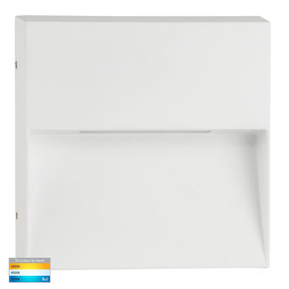 Square Surface Mounted Step Light White