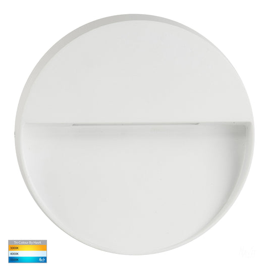 Round Surface Mounted Step Light White