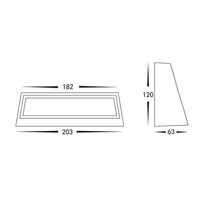 Rectangular Surface Mounted Step Light
