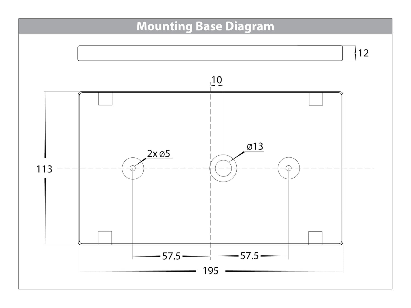 Rectangular Surface Mounted Step Light