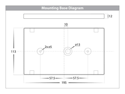 Rectangular Surface Mounted Step Light