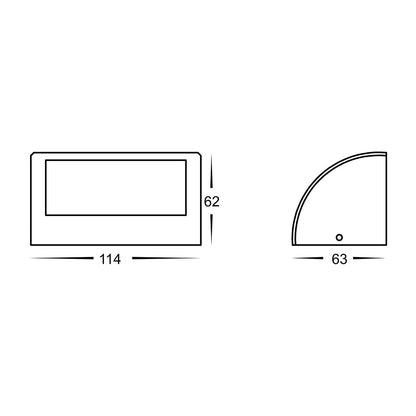 Surface Mounted Step Light White HV3283t-Wht