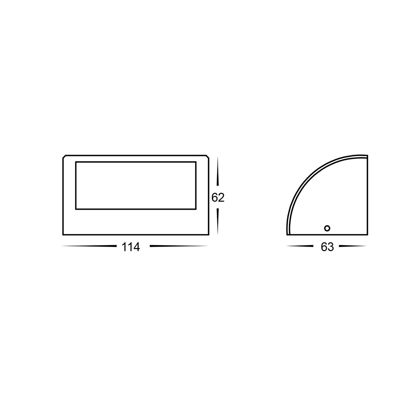 Surface Mounted Step Light Solid Bronze