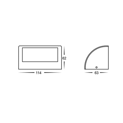 Surface Mounted Step Light Solid Bronze