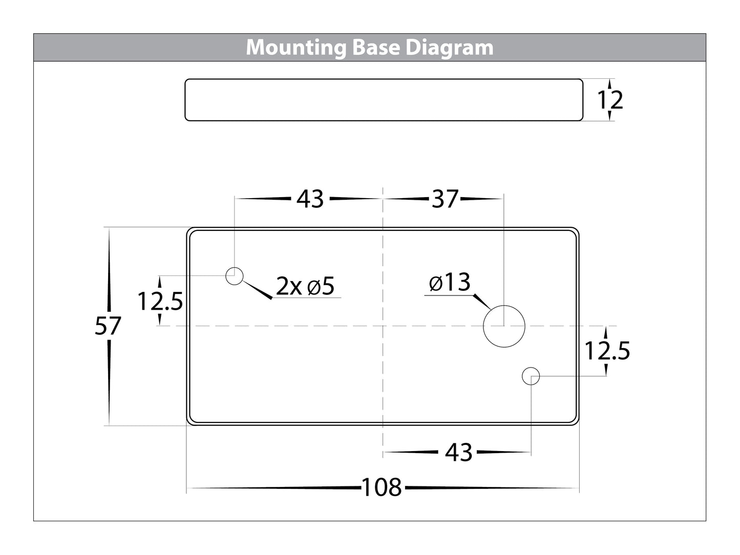 Surface Mounted Step Light Graphite Coloured HV3283t-Gph