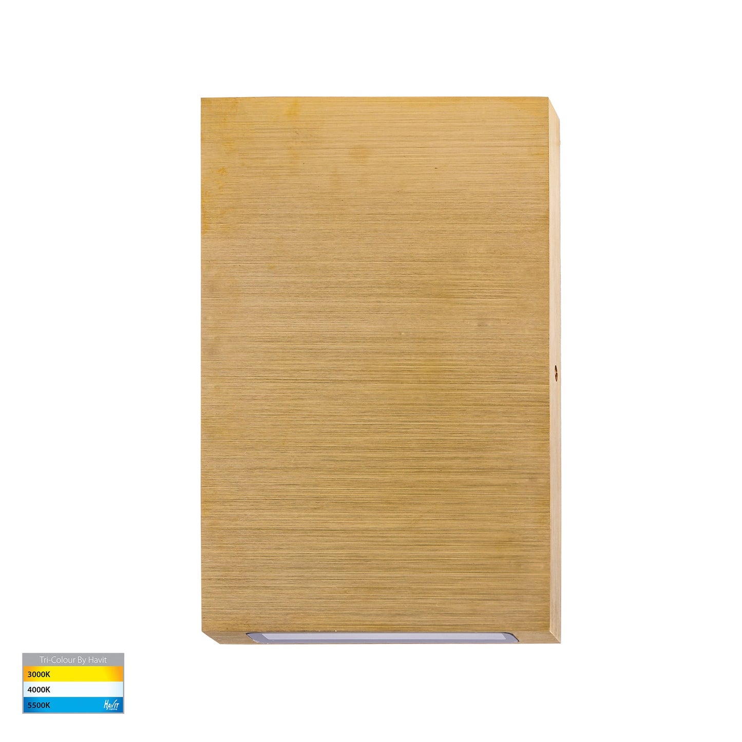 Surface Mounted Up & Down Wall Light Brass