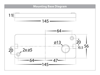 Surface Mounted Up & Down Wall Light Black