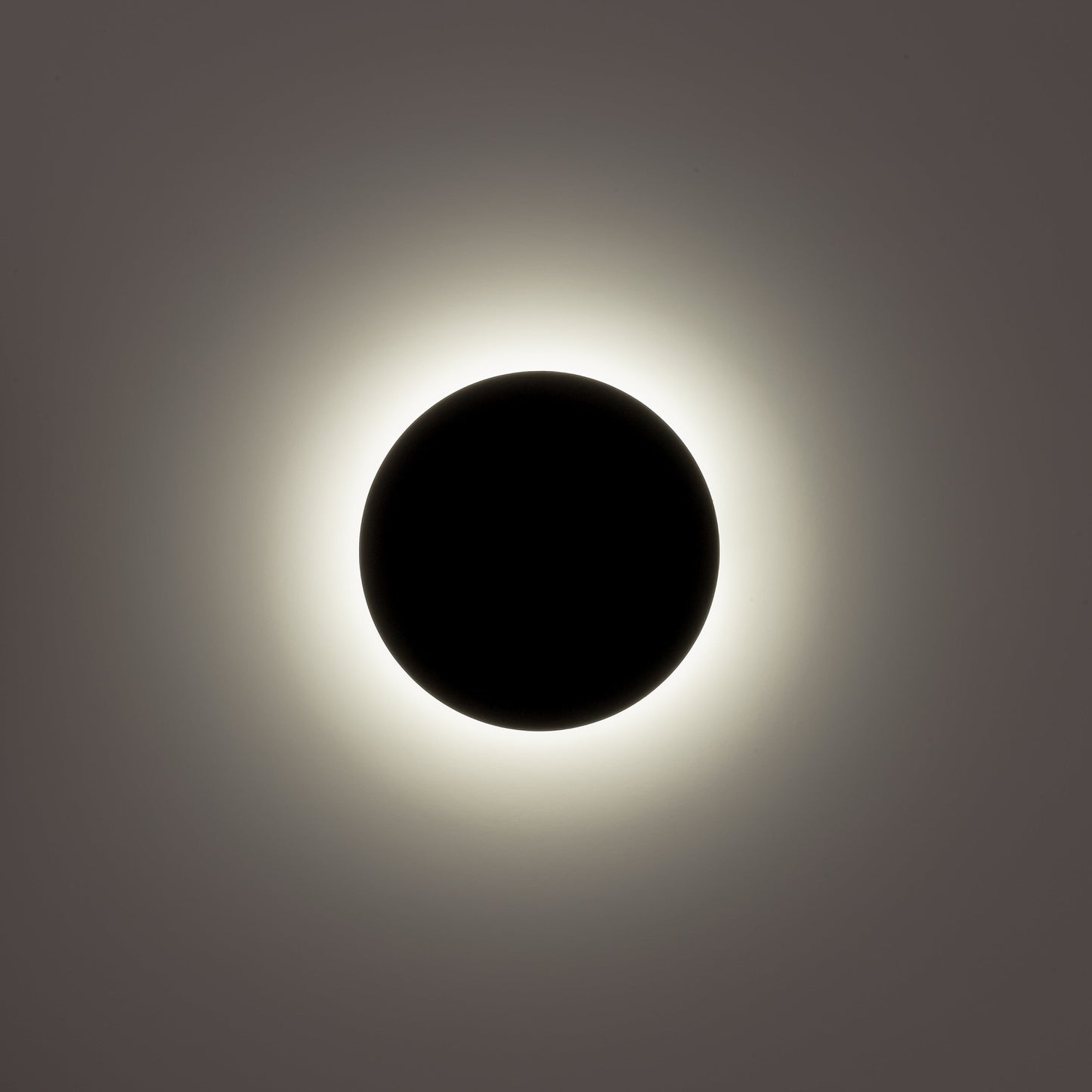 Black 200mm Surface Mounted Round Disc Wall Light