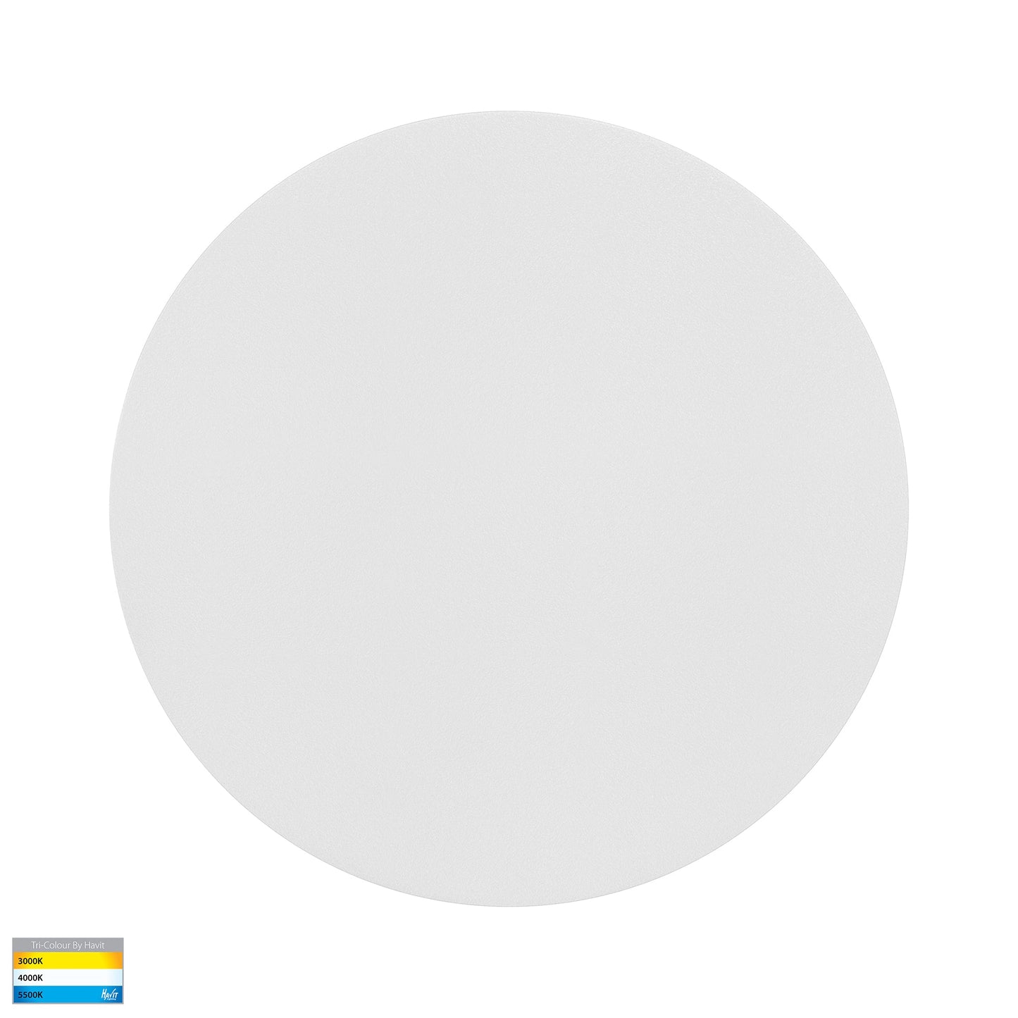 White 200mm Surface Mounted Round Disc Wall Light