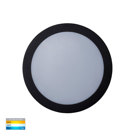 Surface Mounted Bunker Light Black 