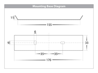 Surface Mounted Bunker Light Black