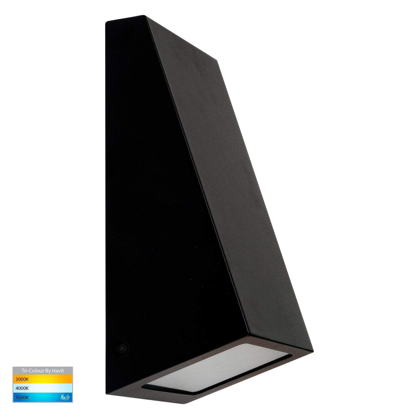 Square Wall Wedge Poly Powder Coated Black HV3601t-Blk