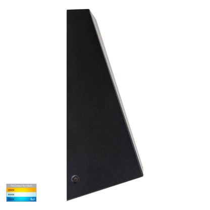 Square Wall Wedge Poly Powder Coated Black HV3601t-Blk