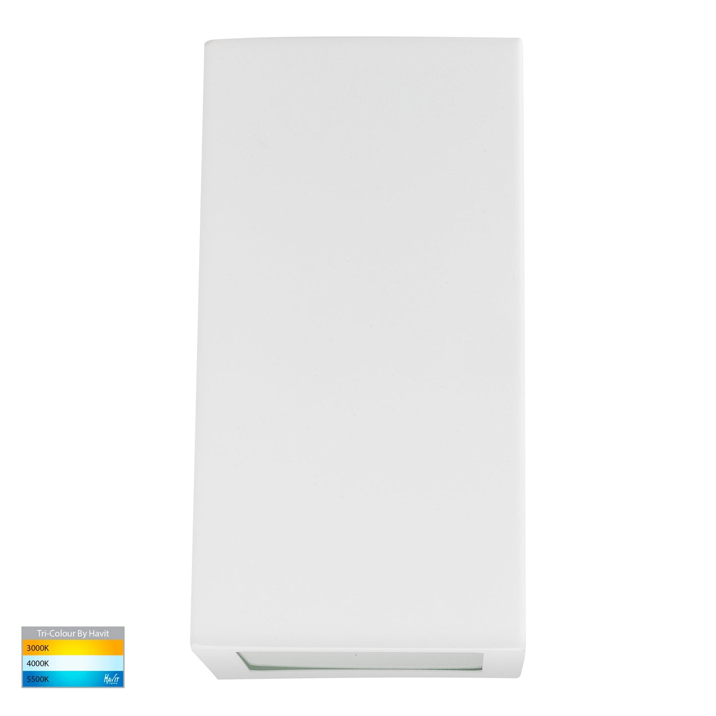 Square Wall Wedge Poly Powder Coated White HV3601t-Wht