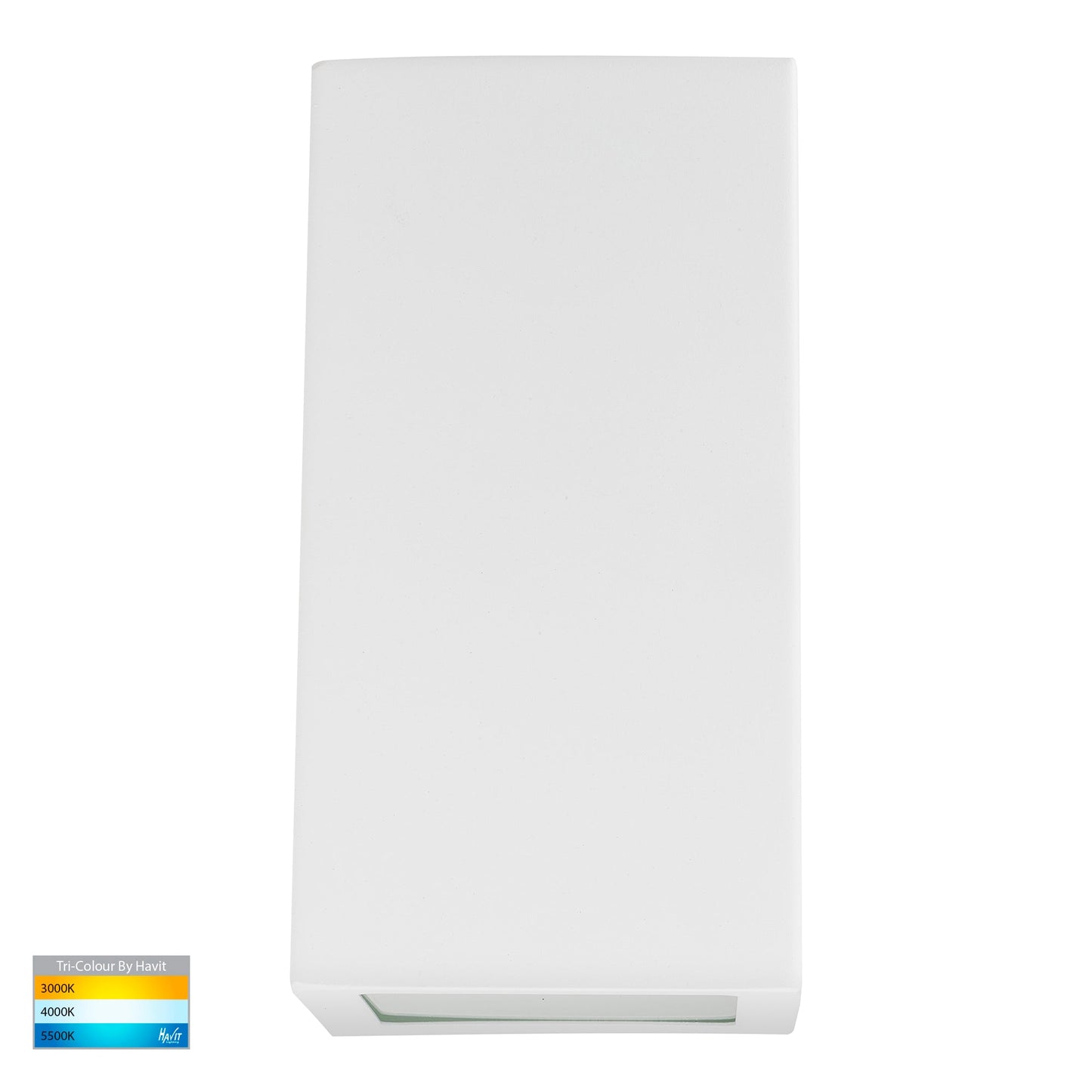 Square Wall Wedge Poly Powder Coated White  HV3601t-Wht