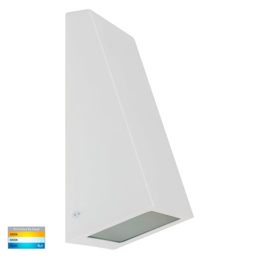 Square Wall Wedge Poly Powder Coated White  HV3601t-Wht