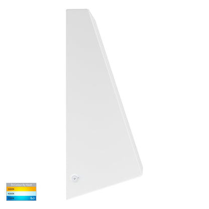 Square Wall Wedge Poly Powder Coated White HV3601t-Wht