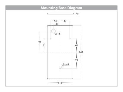 Square Wall Wedge 316 Stainless Steel HV3601t-Ss316
