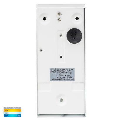 Square Wall Wedge Poly Powder Coated White