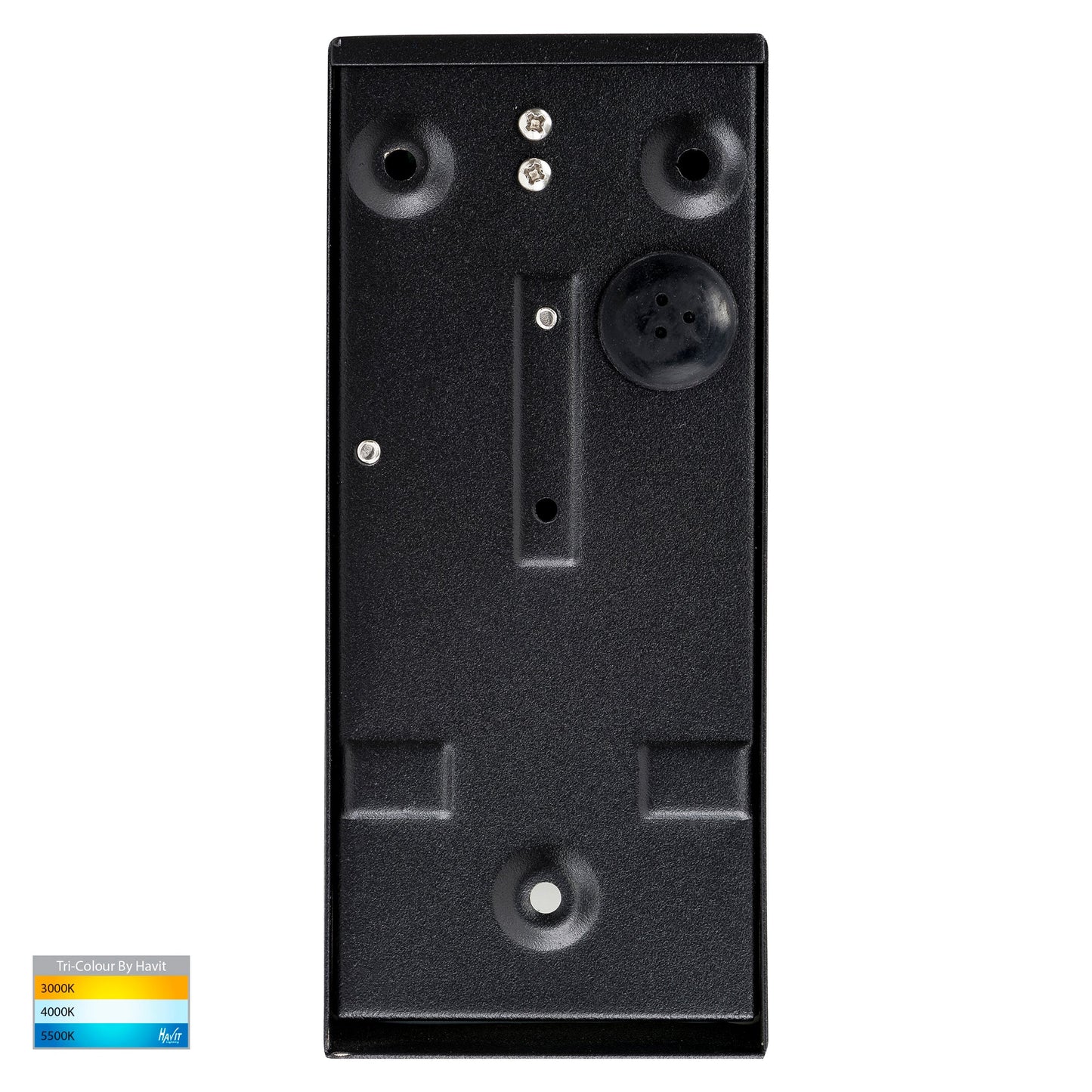 Square Wall Wedge Poly Powder Coated Black