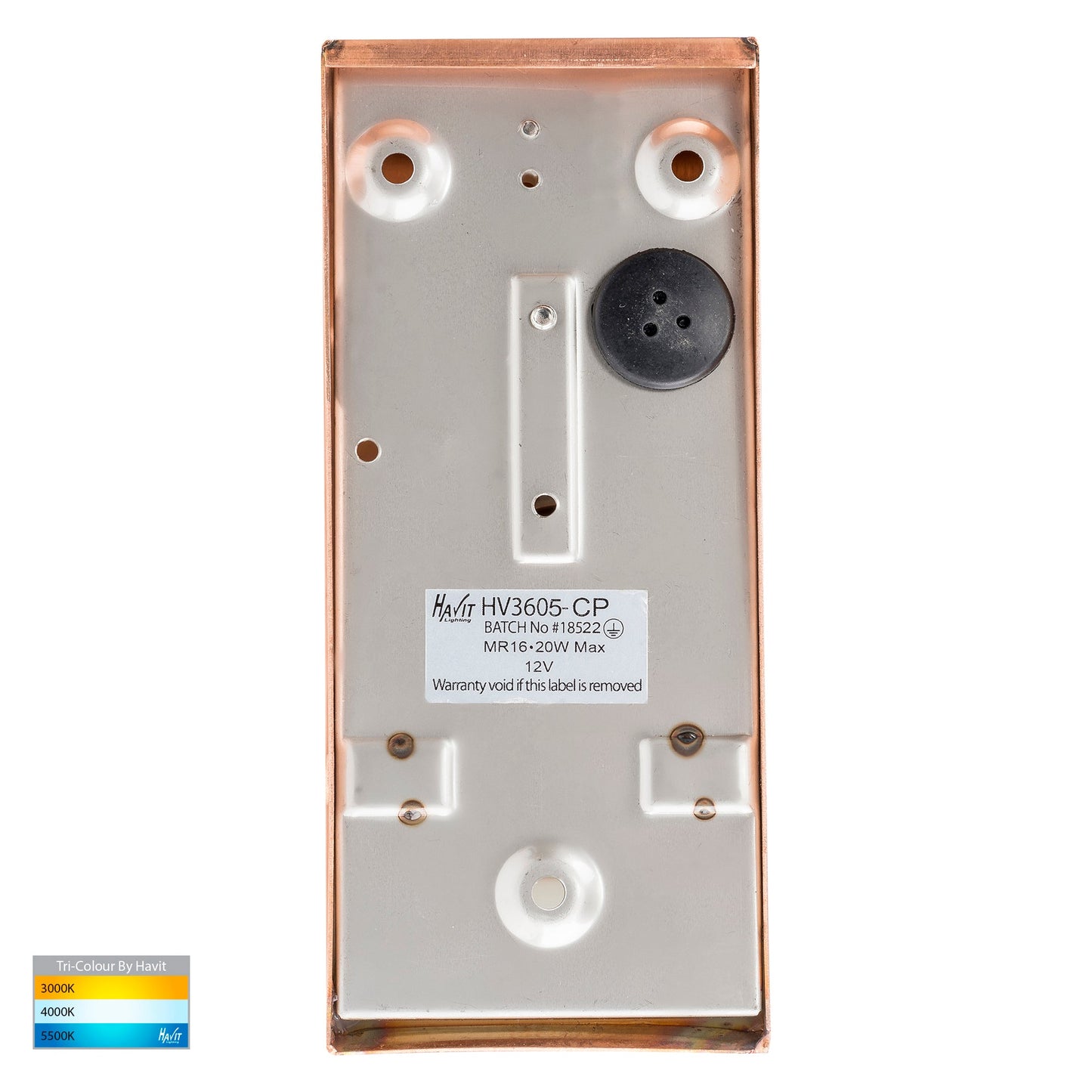 Square Wall Wedge Copper