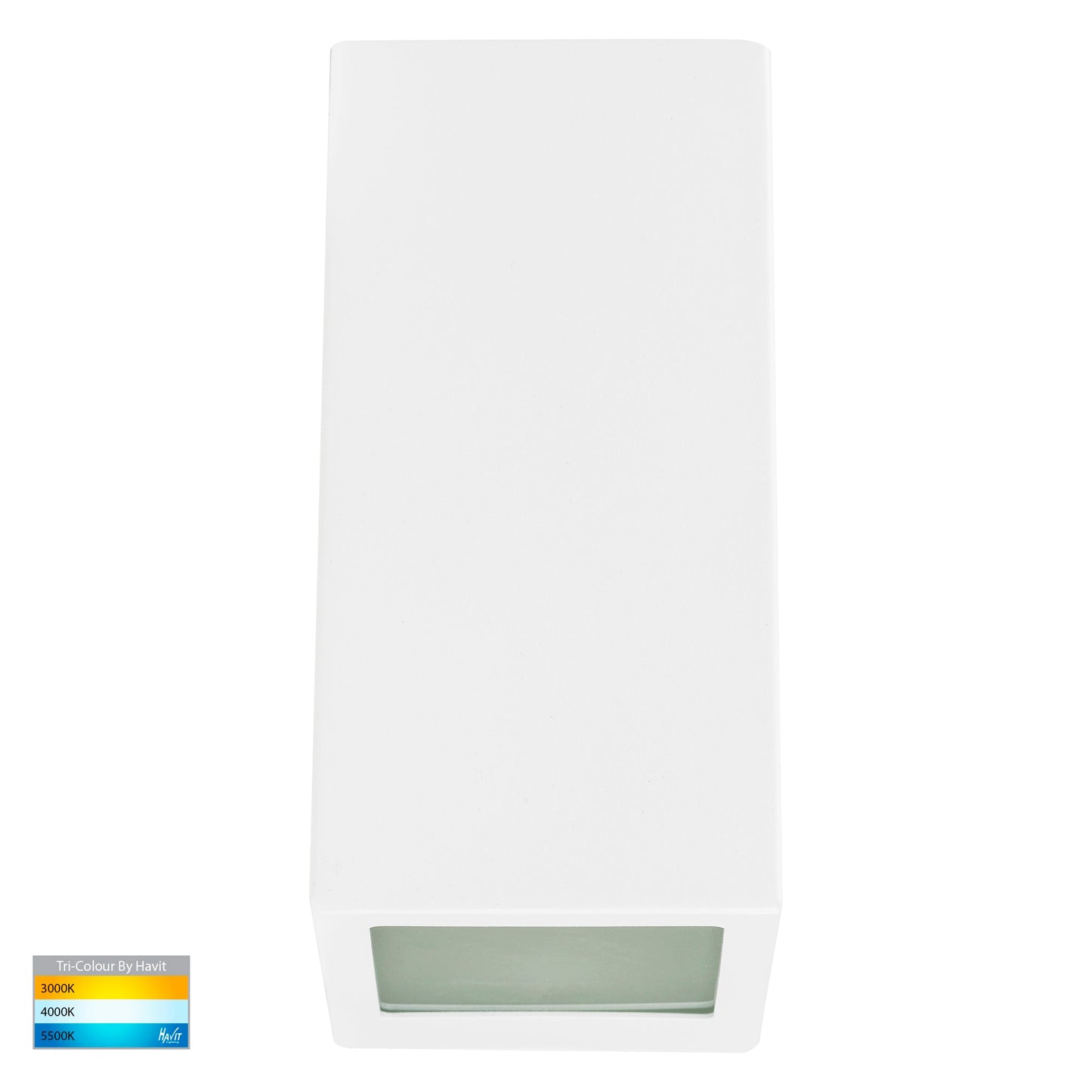 Square Wall Wedge Poly Powder Coated White