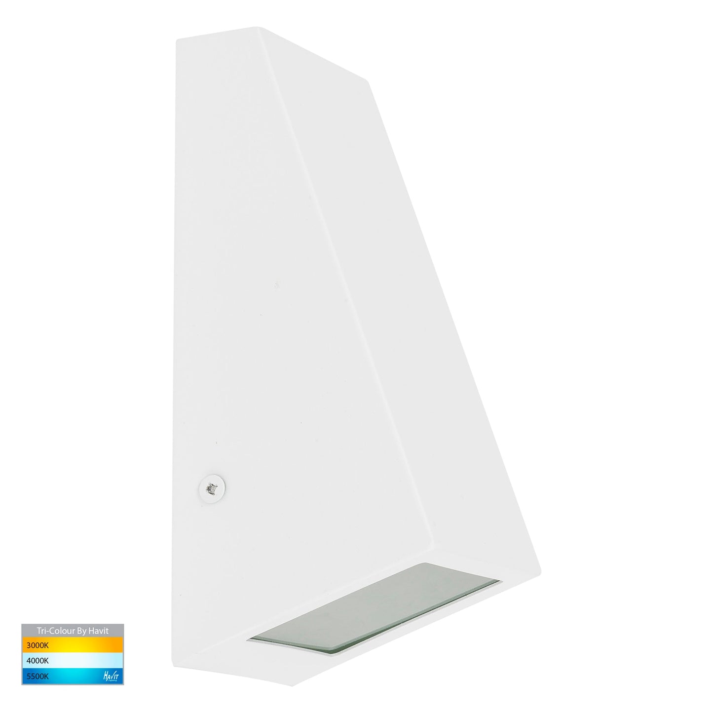 Square Wall Wedge Poly Powder Coated White 