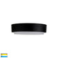 280mm Round Poly Powder Coated Black Oyster Light 