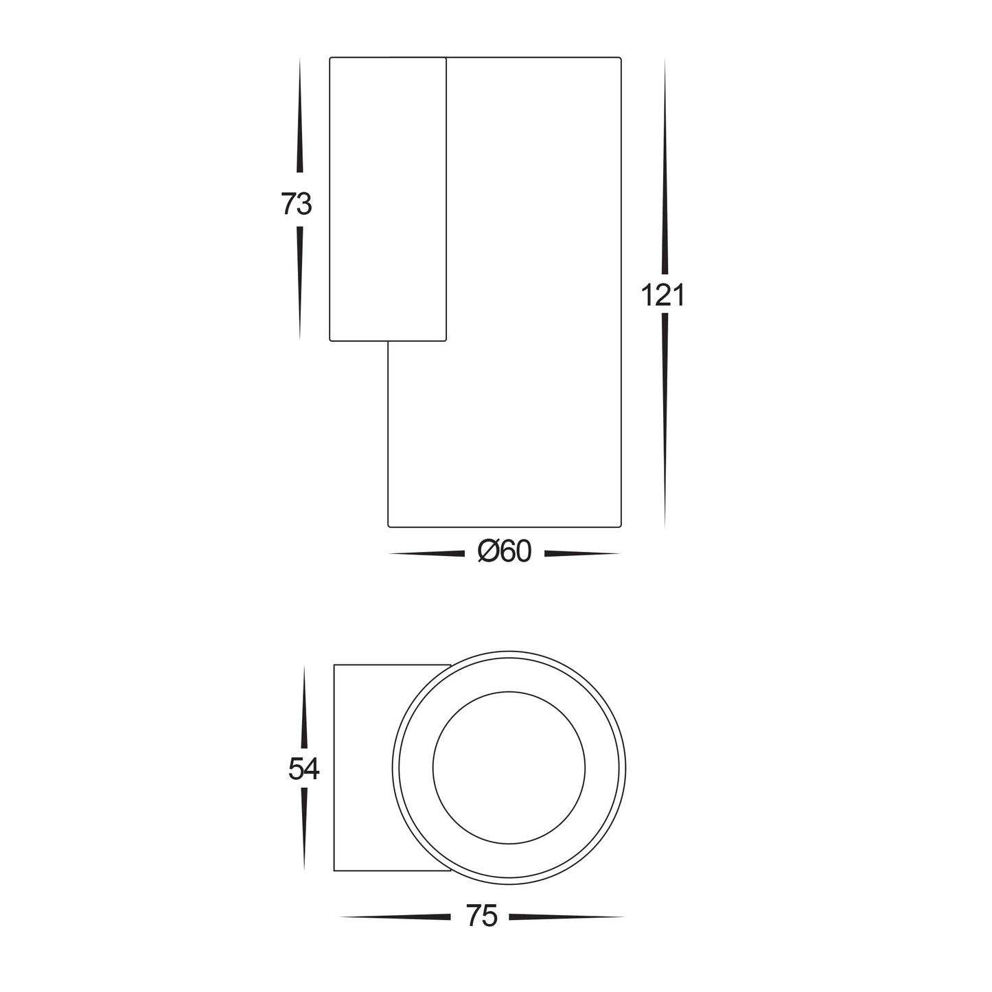 316 Stainless Steel White Wall Light 