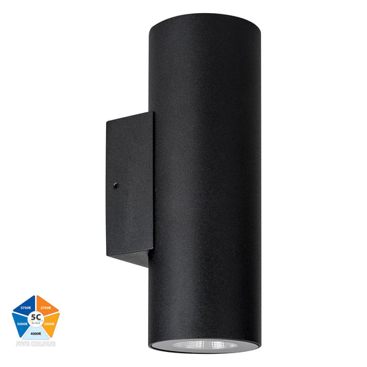 Black Aluminium Up & Down Wall Light
