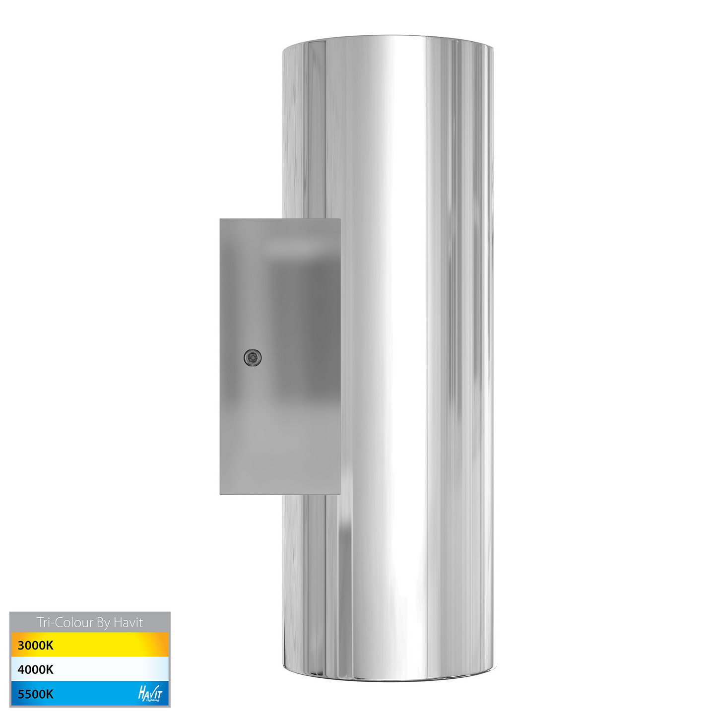 Polished 316 Stainless Steel Up & Down Wall Light 