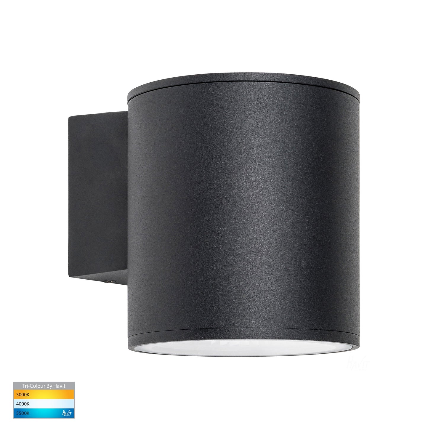 Fixed Down Wall Pillar Light Black