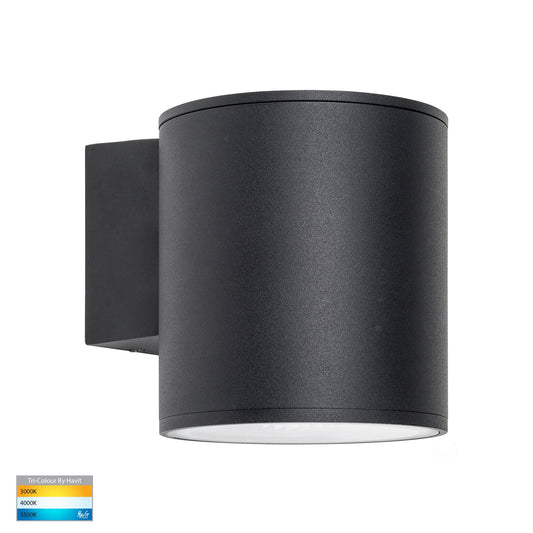 Fixed Down Wall Pillar Light Black