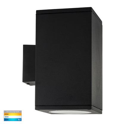 Up & Down Square Wall Pillar Light Black