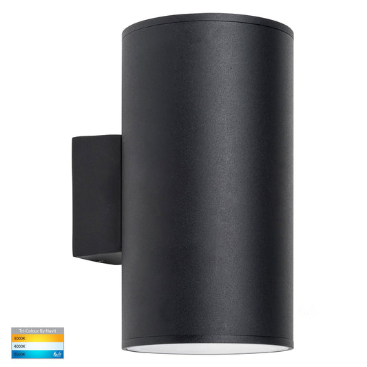 Up & Down Wall Pillar Light Black  HV3629t-Blk