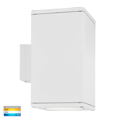 Up & Down Square Wall Pillar Light White