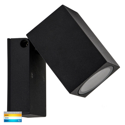 Square Surface Mounted Single Adjustable Poly Powder Coated Black