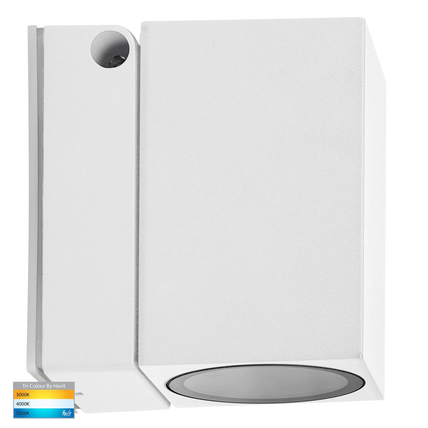 Square Surface Mounted Single Adjustable Poly Powder Coated White